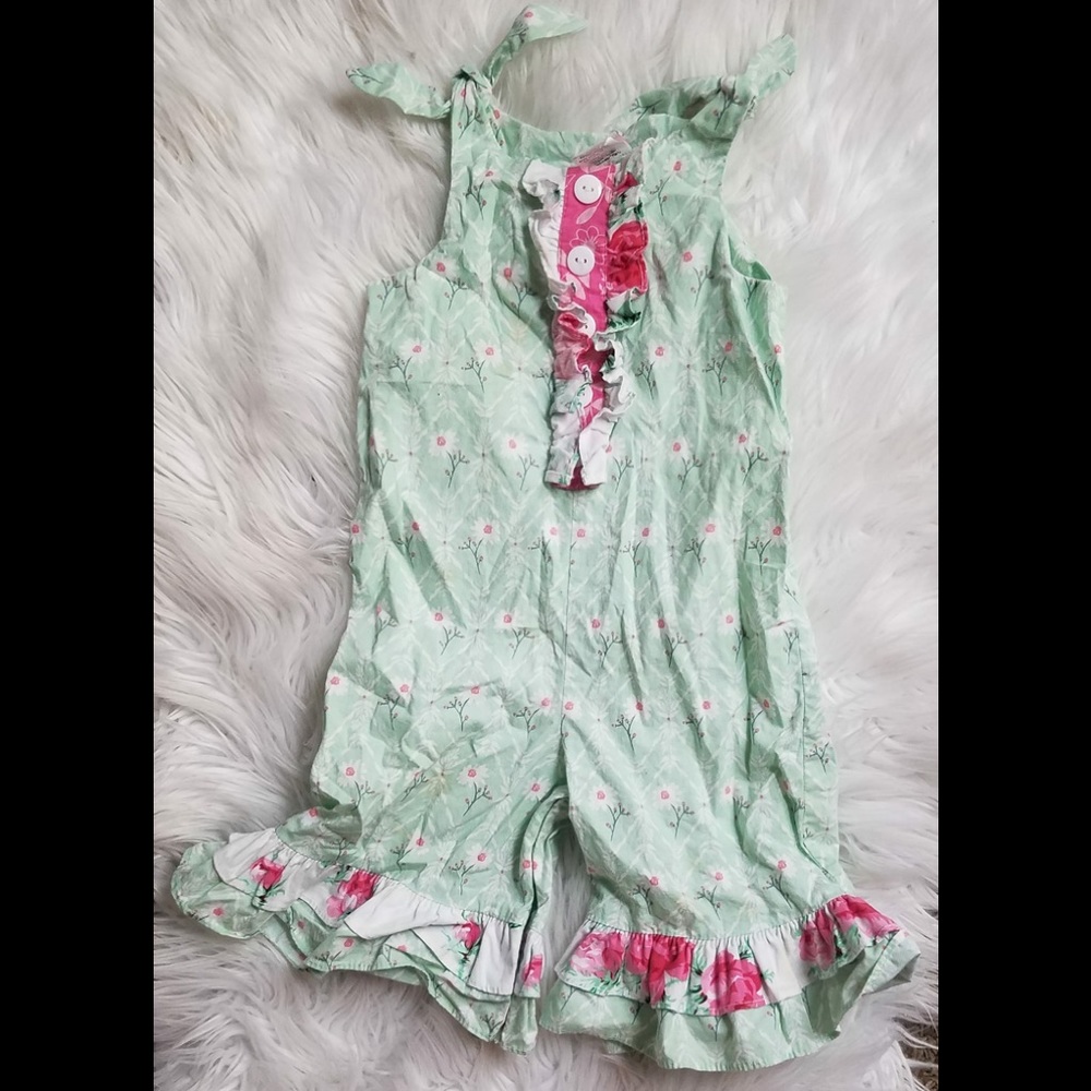 RicRac & Ruffles Smell The Roses Romper
